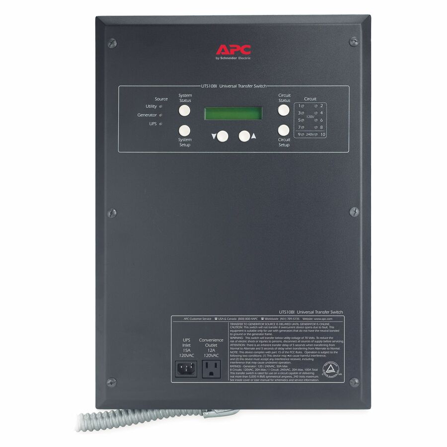 10-Circuit Universal Transfer Switch