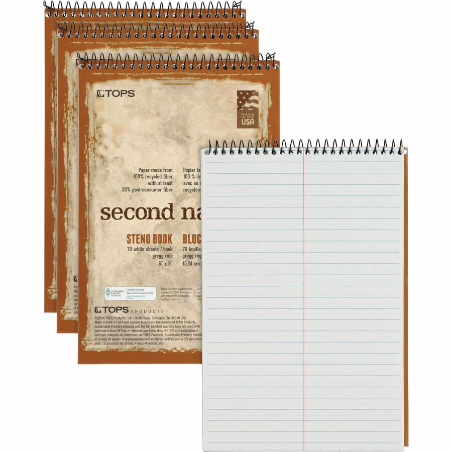 Second Nature Spiral Steno Notebook