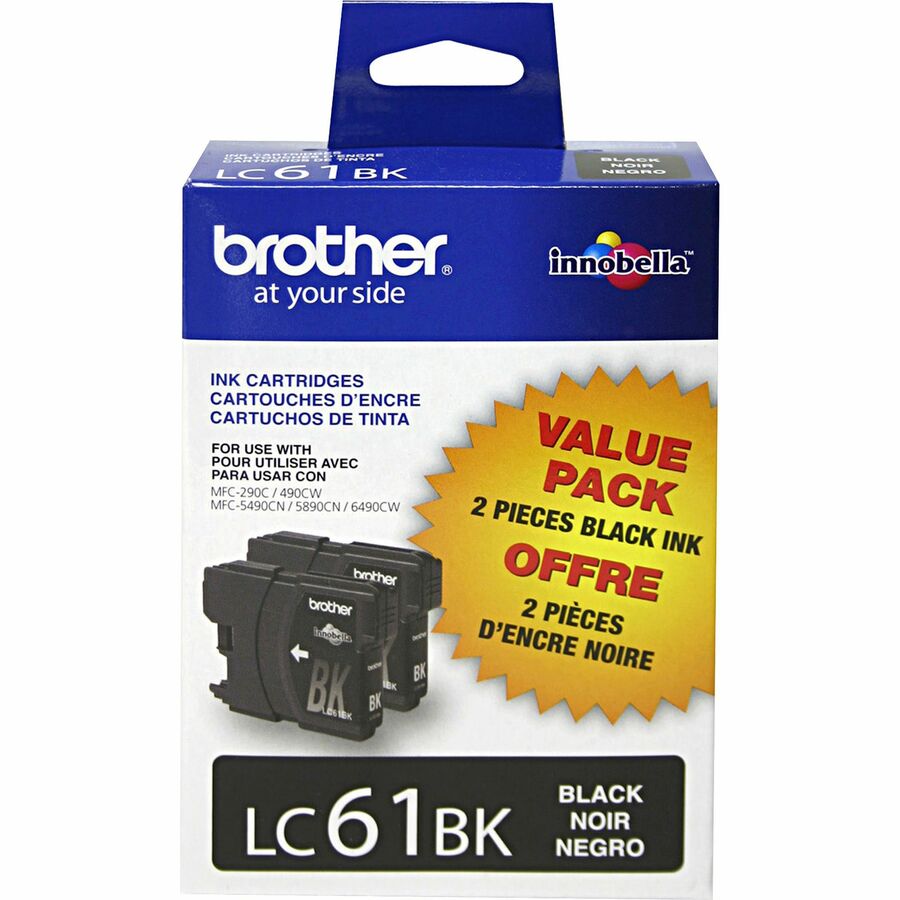 Inkjet Cartridges LC612PKS Black 2/box