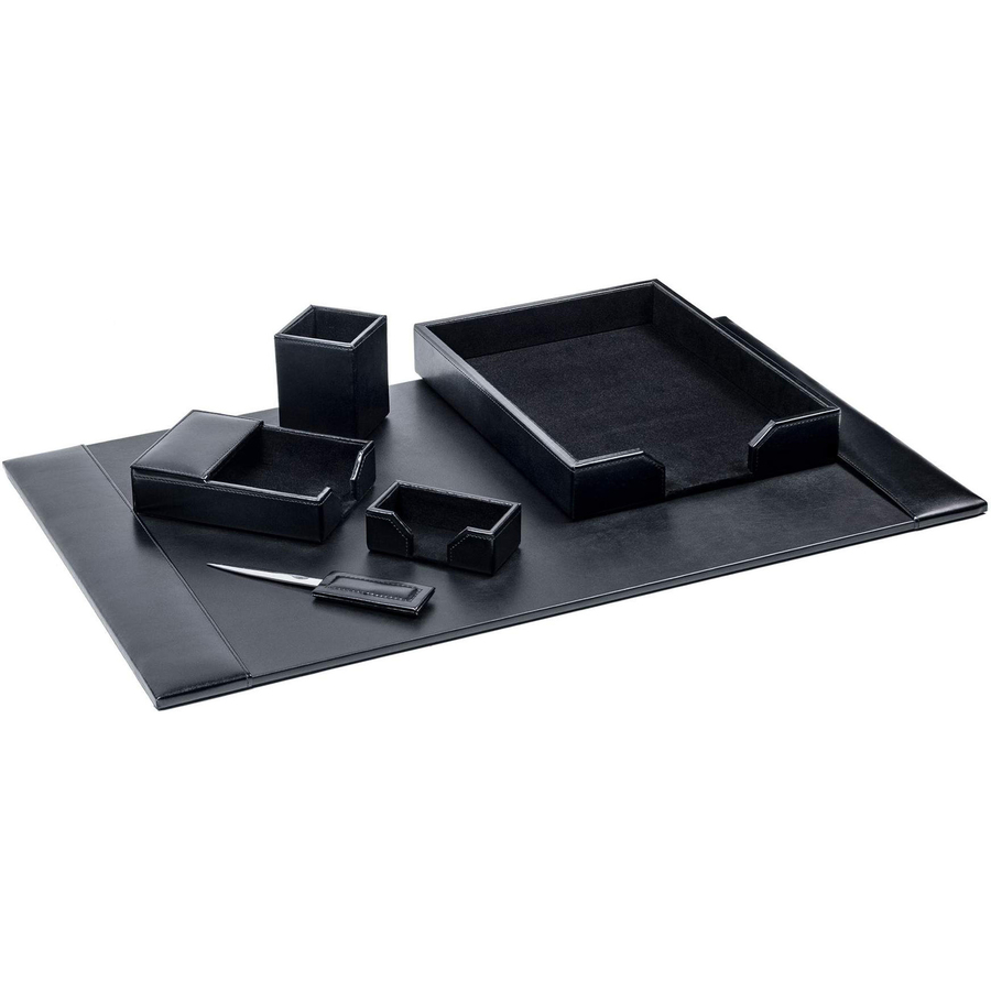 Bonded Leather Desk Set