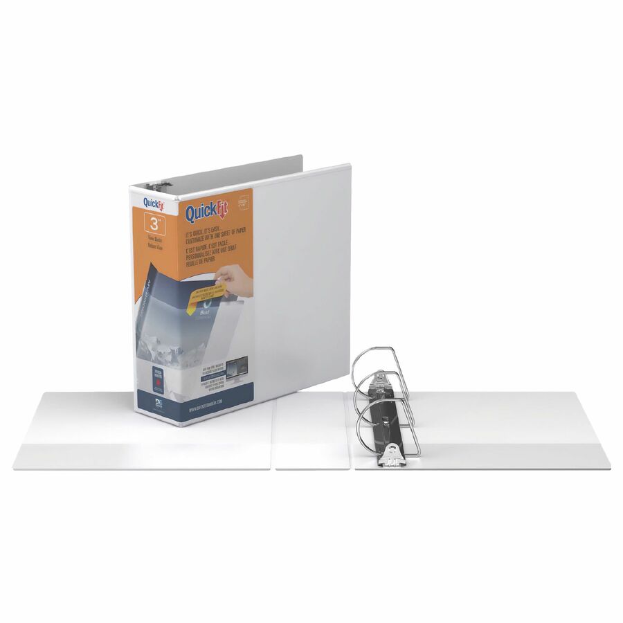 View Binder, 3-Ring Binder, Angle D Ring, 3 Inch, White