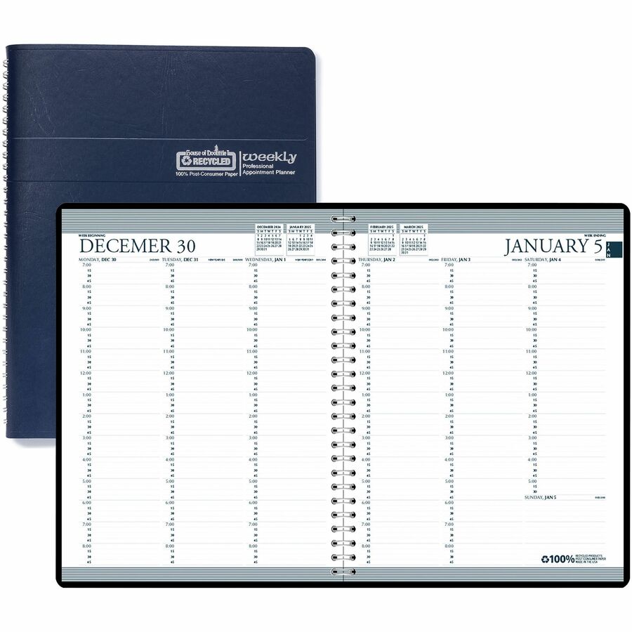 Blue Professional Weekly Planner