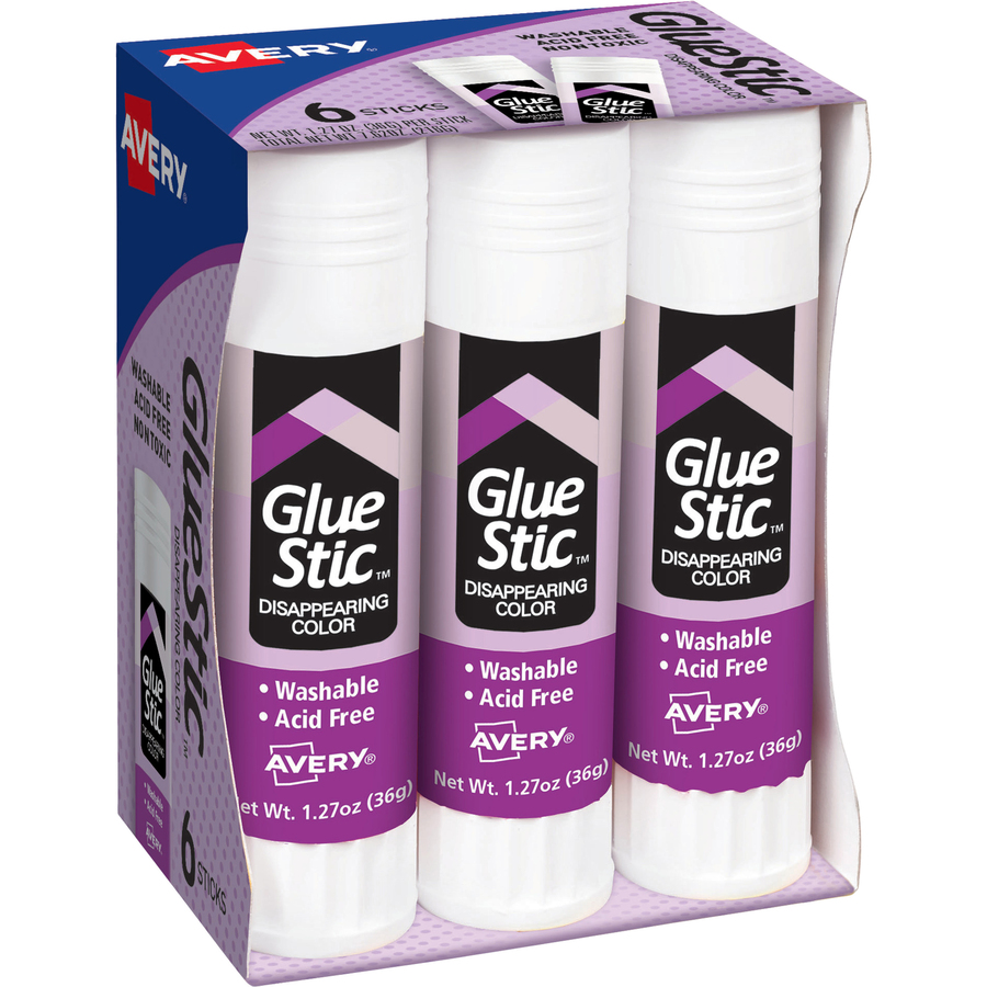 Glue Stic with Disappearing Purple Color