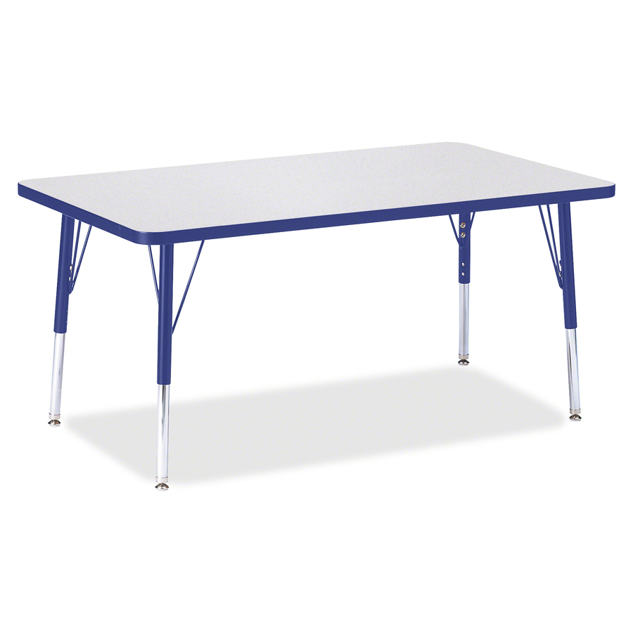 Berries Elementary Height Gray Top Rectangular Table