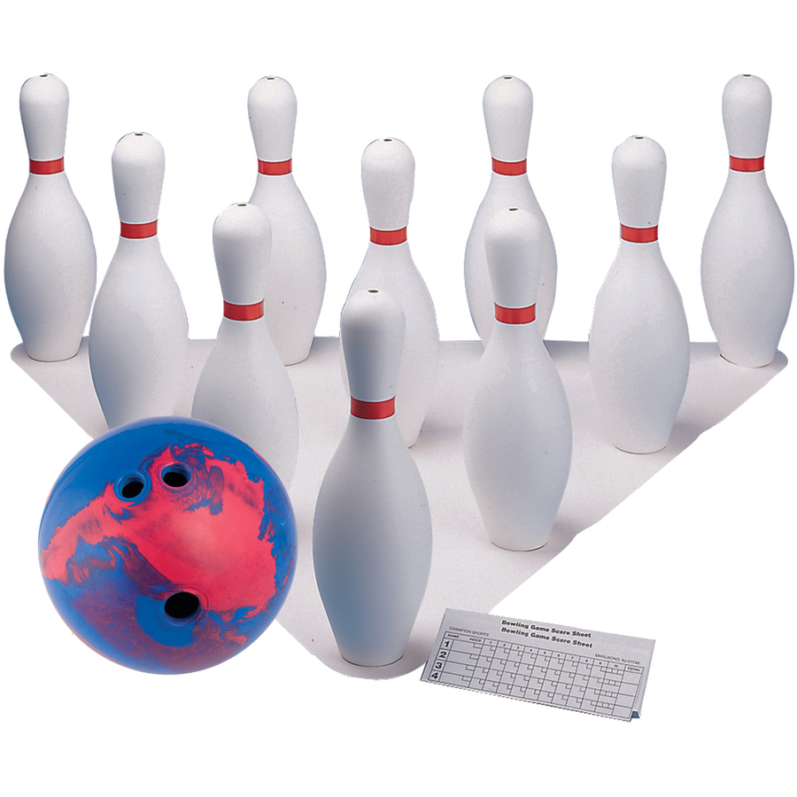 Plastic Bowling Ball & Pin Set