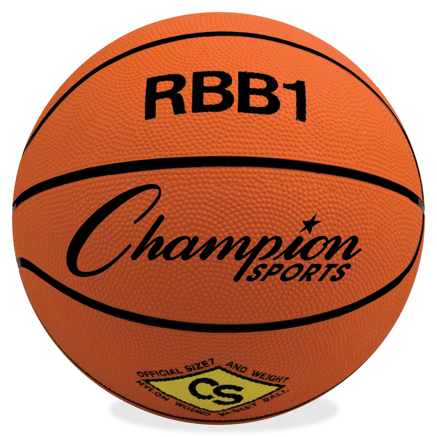 Size 7 Rubber Basketball Orange