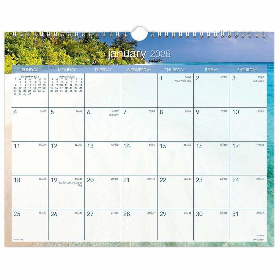 Tropical Escape Wall Calendar