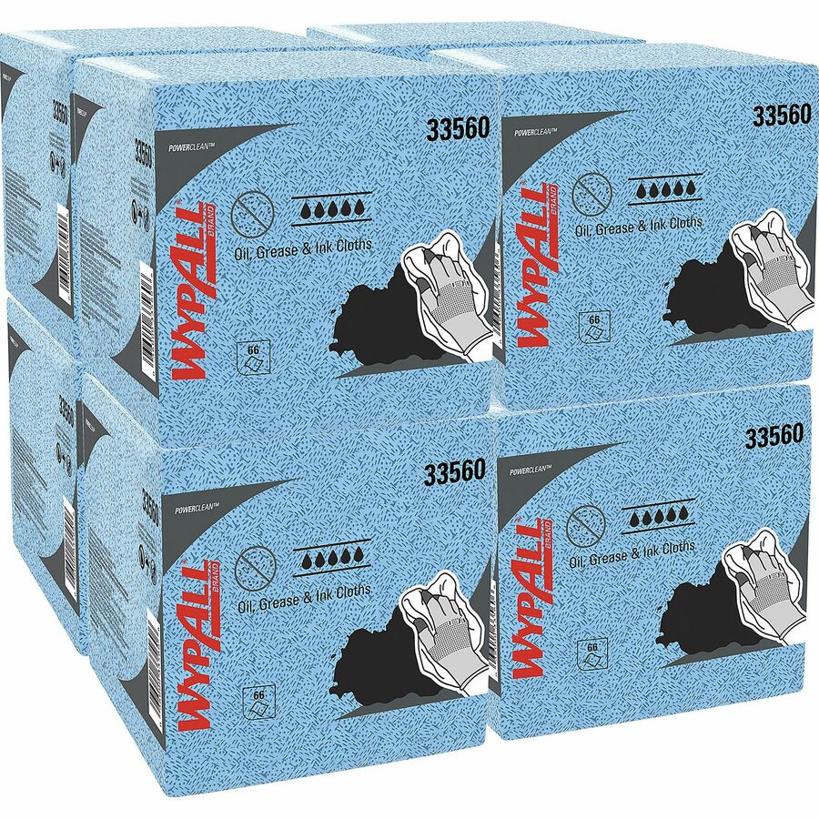 Oil, Grease & Ink Quarterfold Disposable Cloths