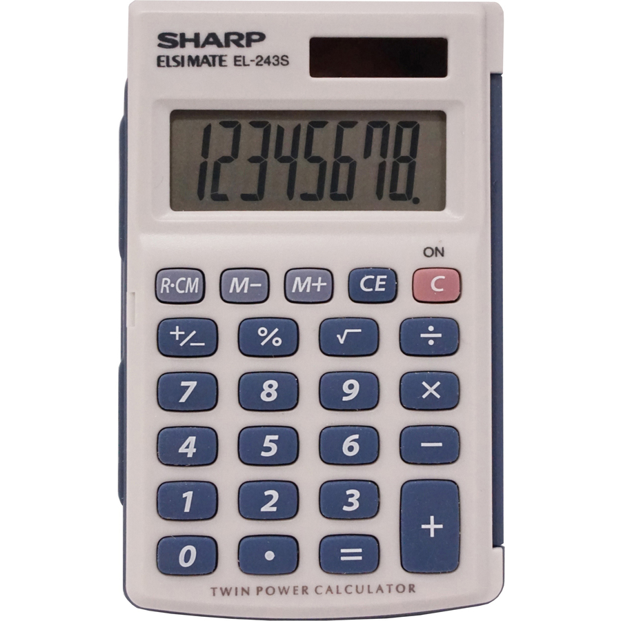 Handheld Calculator with Hard Case