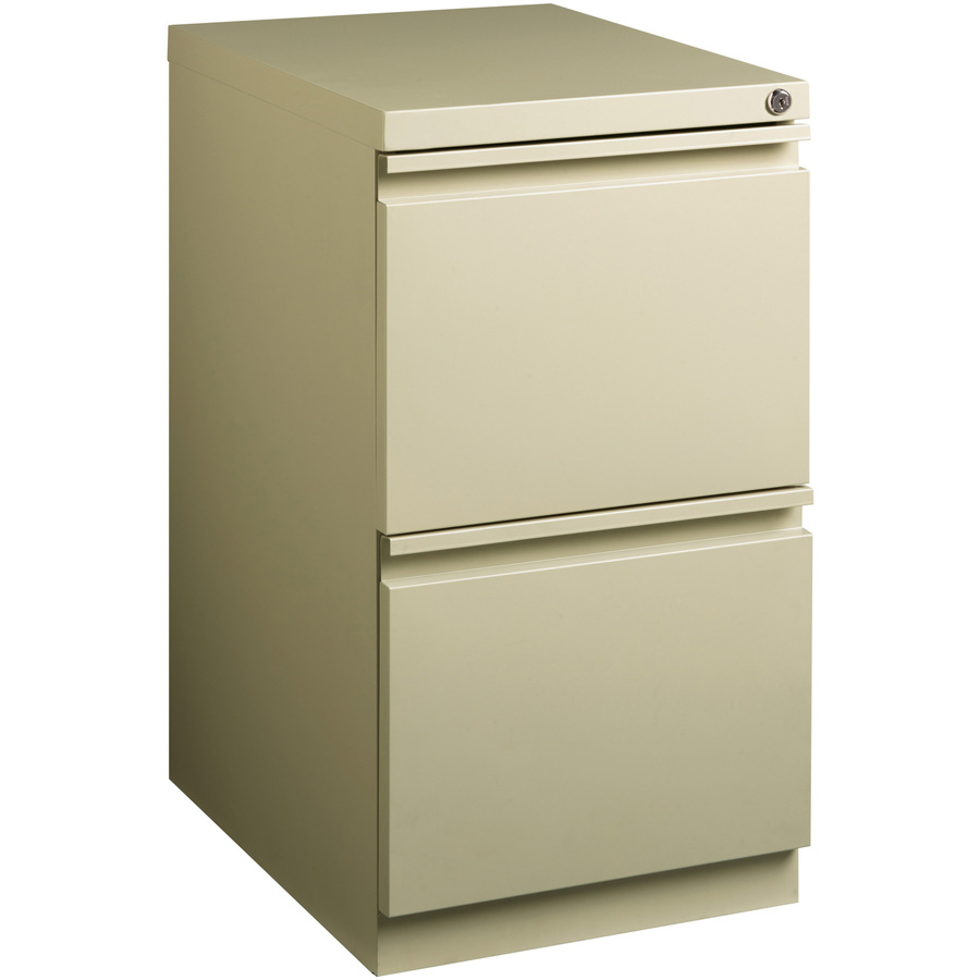 20" File/File Mobile File Cabinet with Full-Width Pull