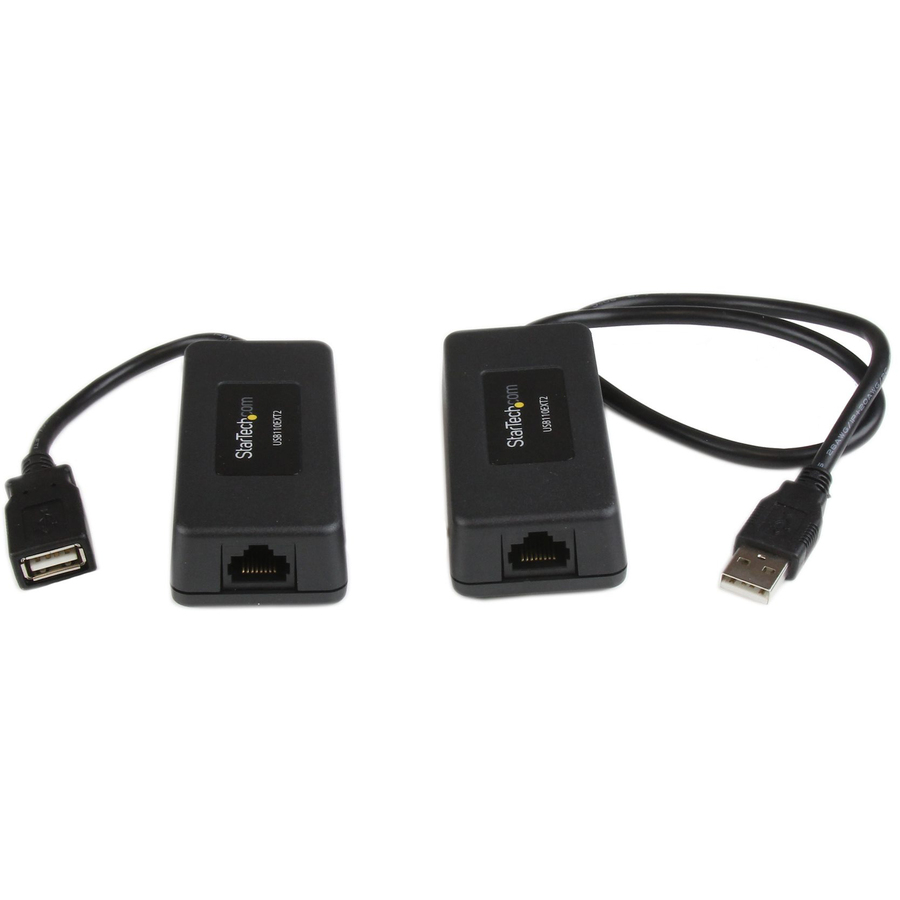 1 Port USB Over Cat5 / Cat6 Ethernet Extender - Up to 131ft (40m)