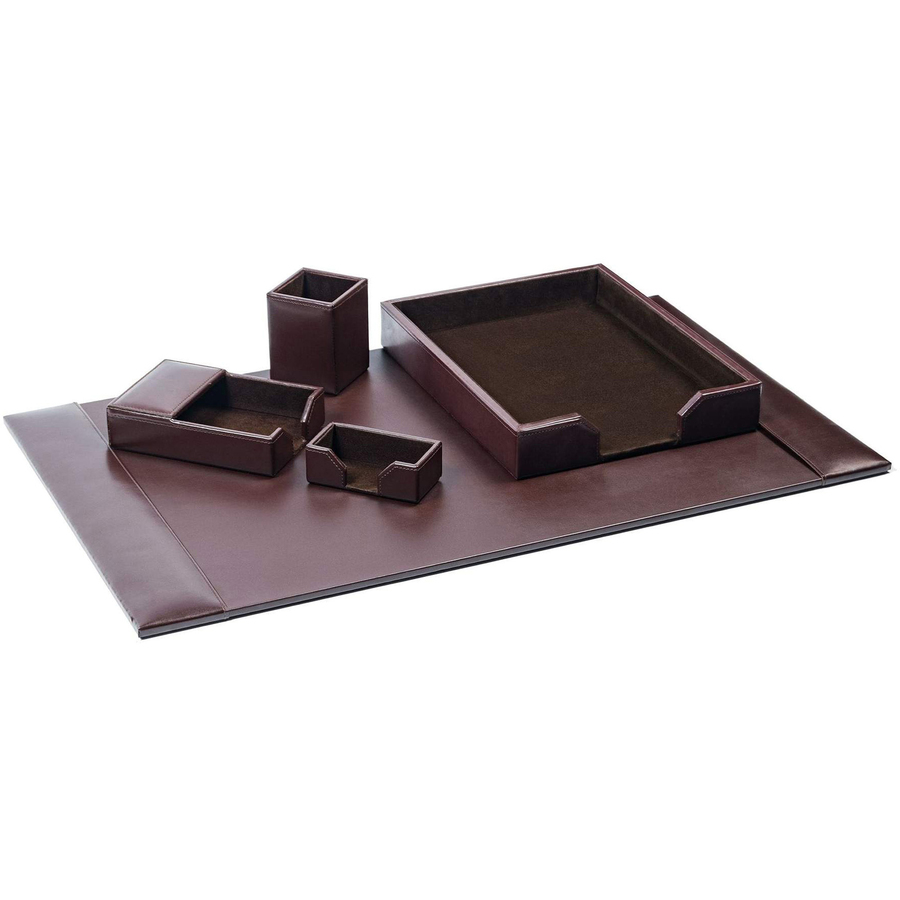 Bonded Leather Desk Set
