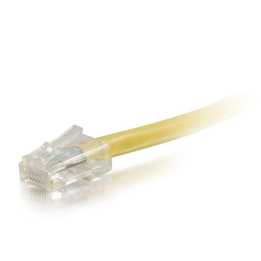 25 ft Cat6 Non Booted UTP Unshielded Network Patch Cable - Yellow