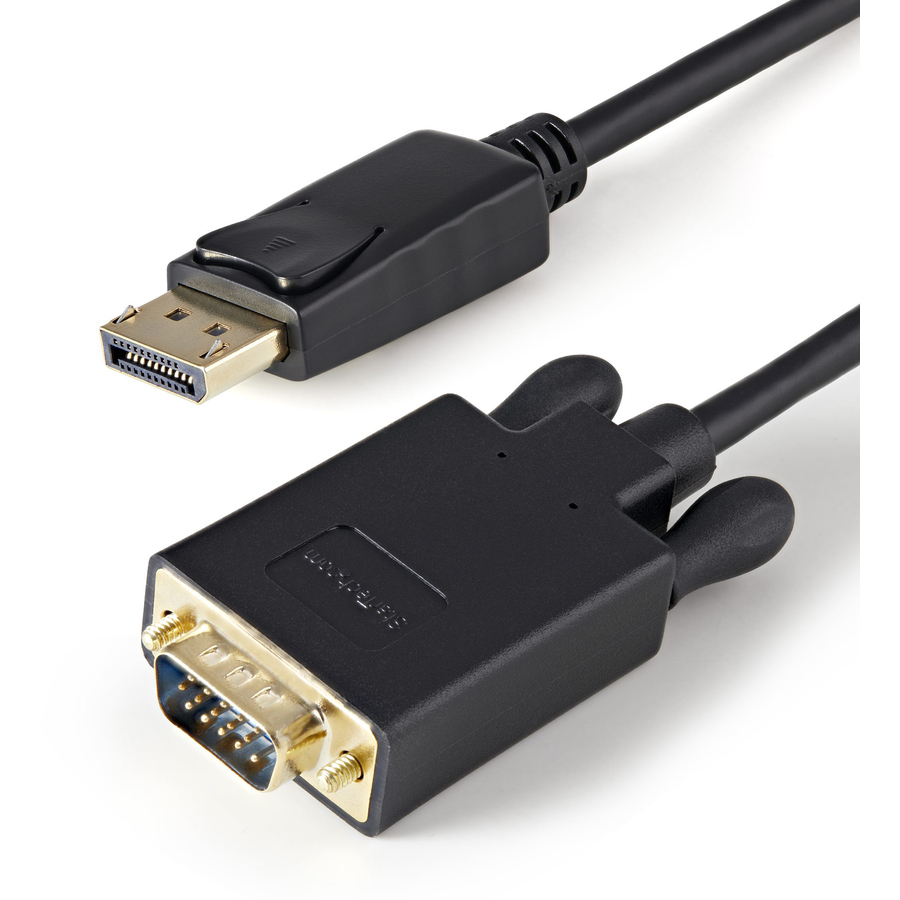 3 ft DisplayPort to VGA Adapter Converter Cable - DP to VGA 1920x1200 - Black