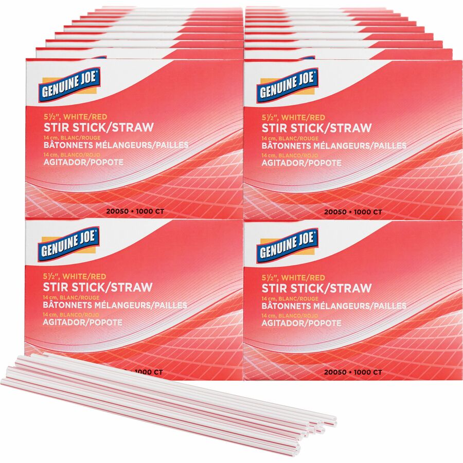 5-1/2" Plastic Stir Stick/Straws