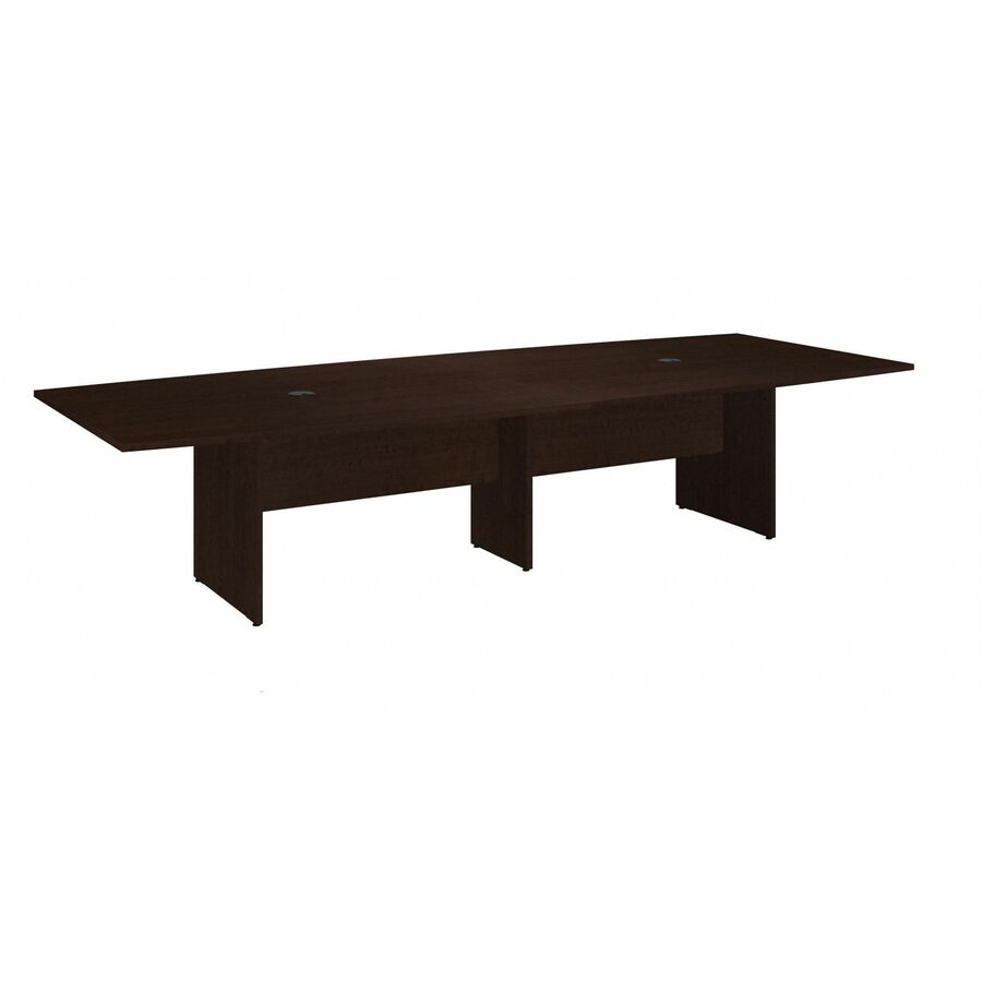 120L x 48W Boat Top Conference Table - Mocha Cherry
