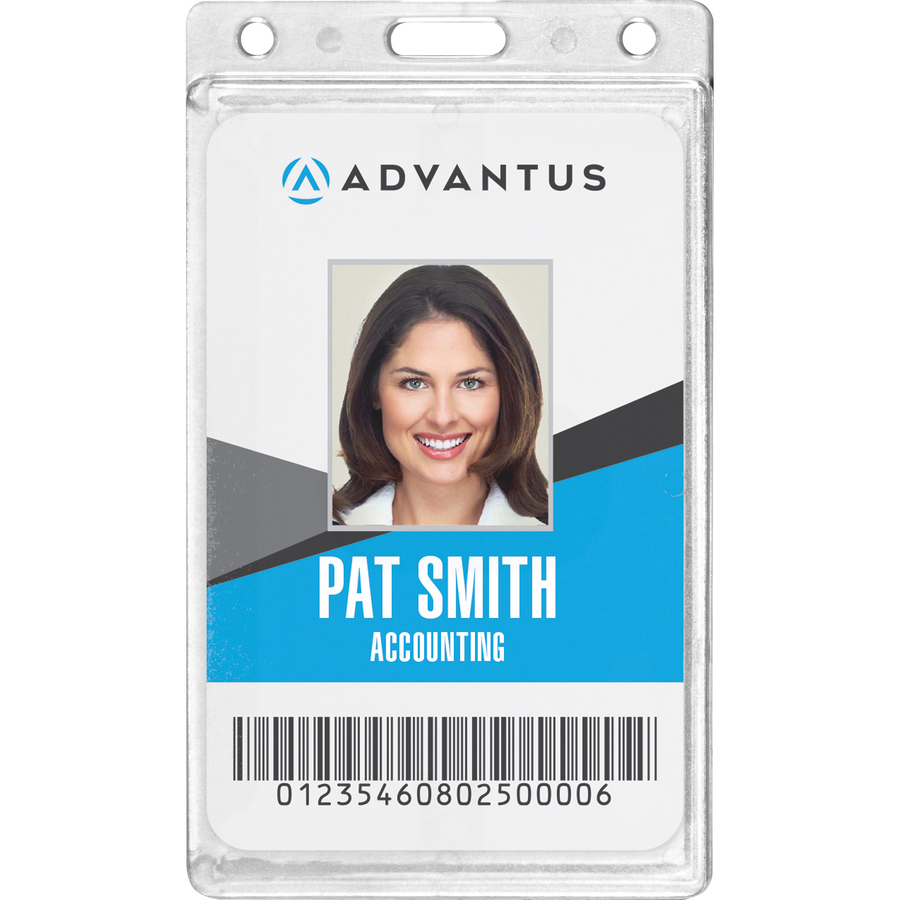 Frosted Vertical Rigid ID Holder