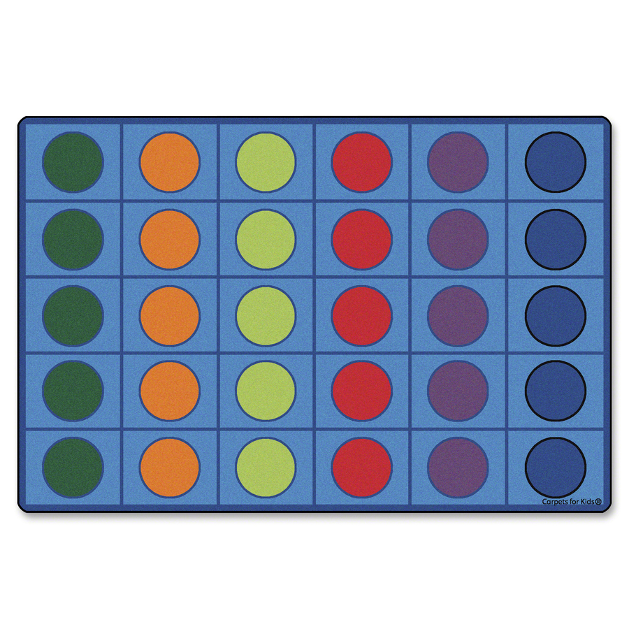 Premium Color Seating Circles Rug