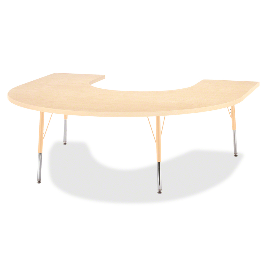 Berries Adult Maple Laminate Horseshoe Table