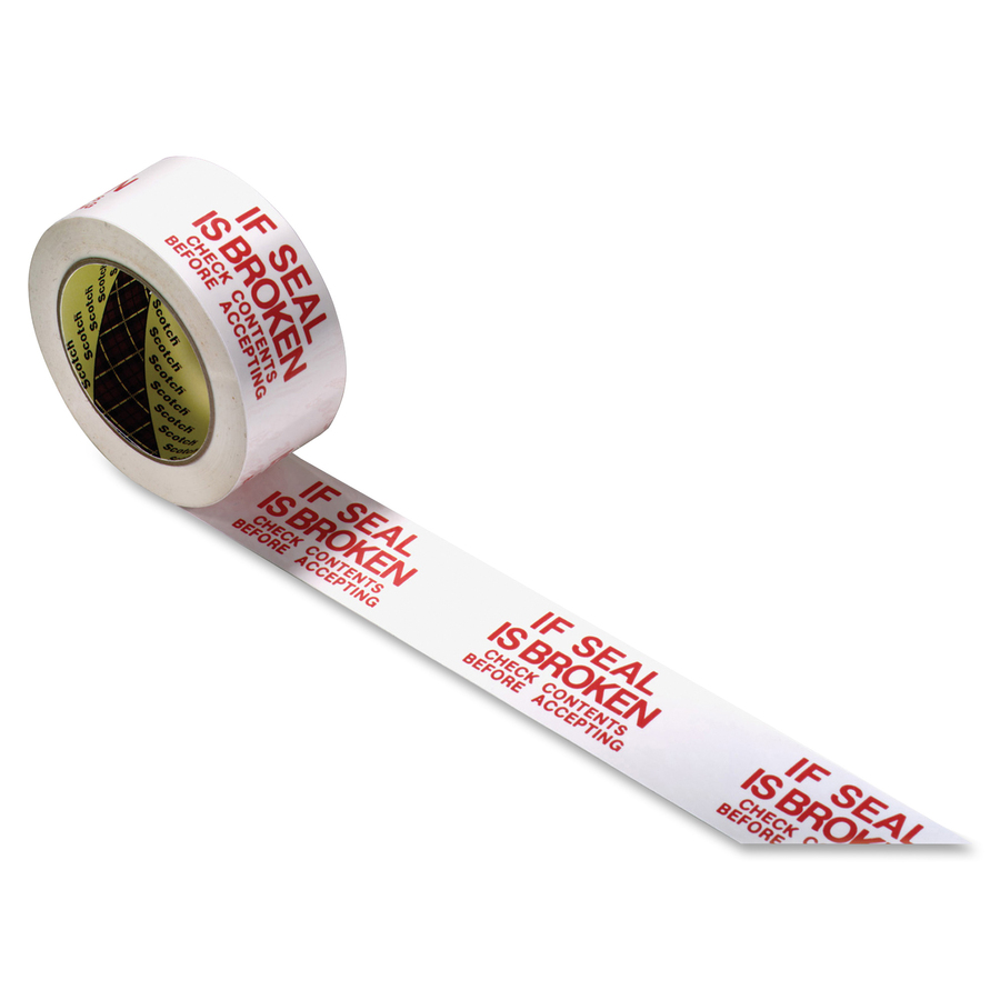 Preprinted Message Seal Broken Tape