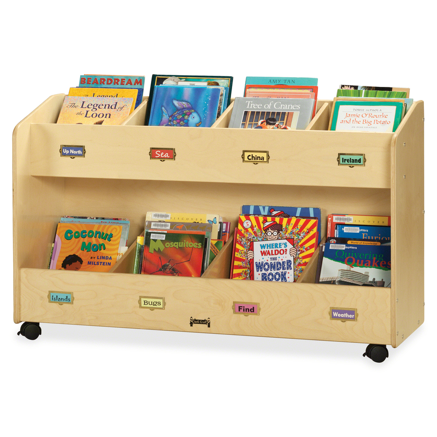 Mobile Section Book Storage Organizer