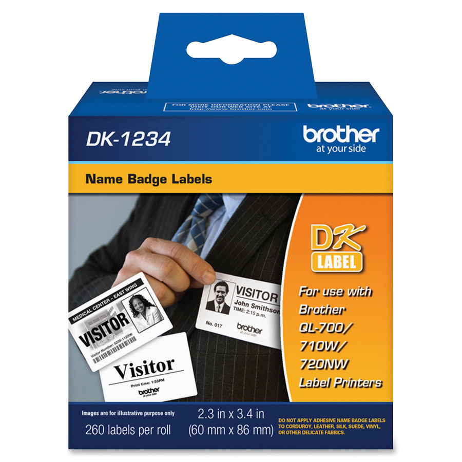 Adhesive Name Badge Labels