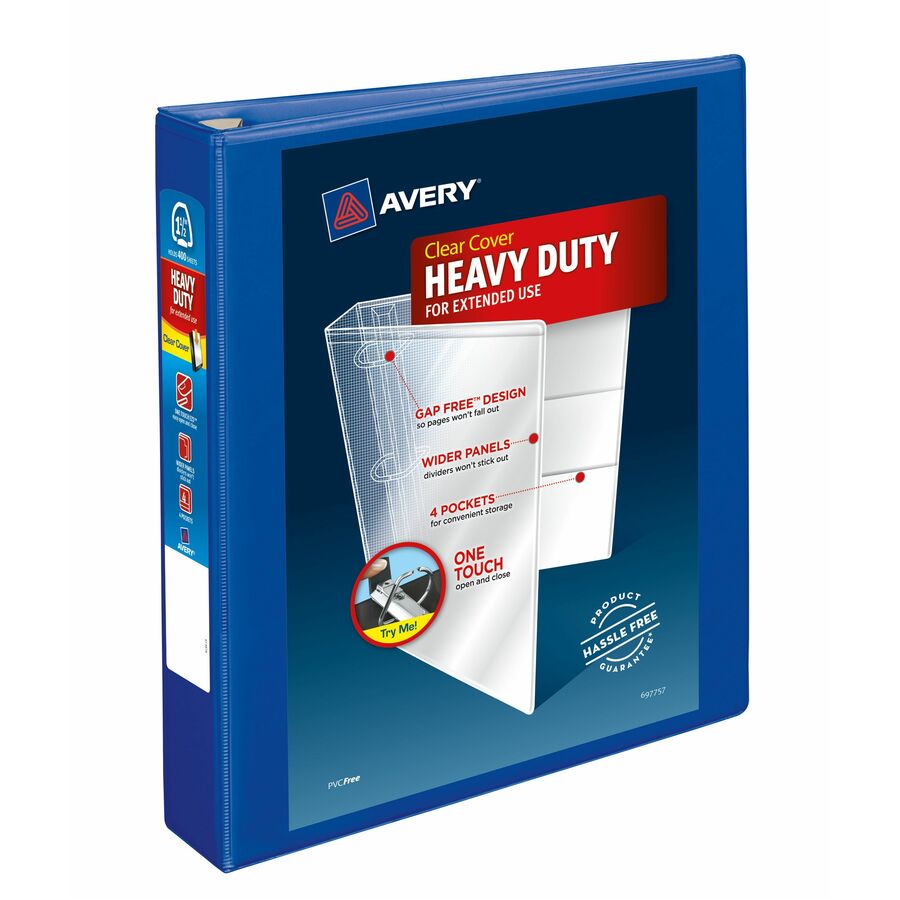 Heavy-Duty View Binders - Locking One Touch EZD Rings