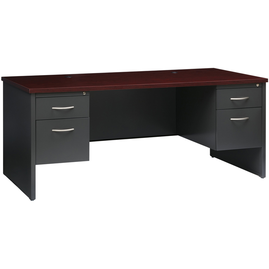 Fortress Modular Series Double-Pedestal Desk