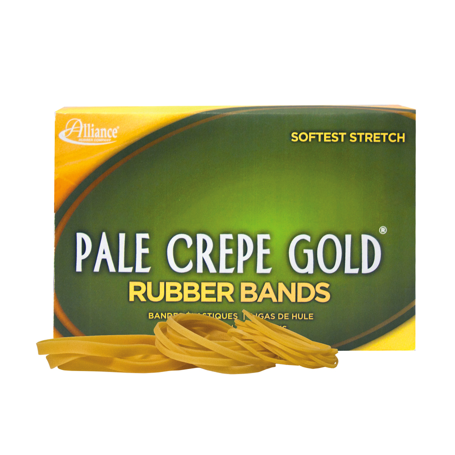 Pale Crepe Gold Rubber Bands
