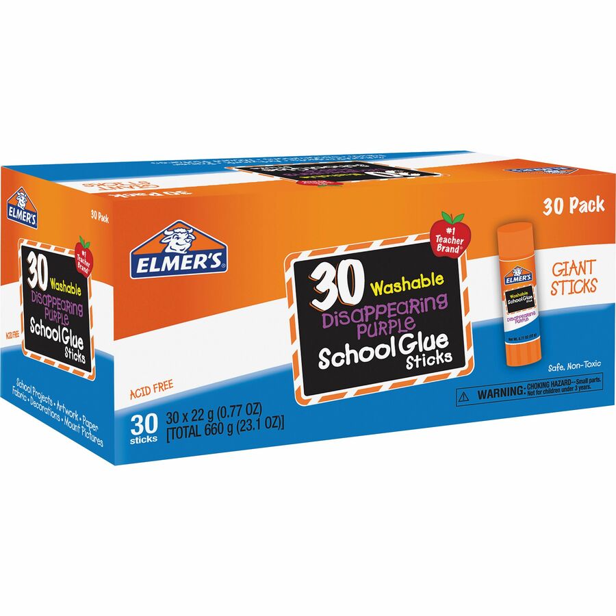 Disappearing Purple School Glue Sticks