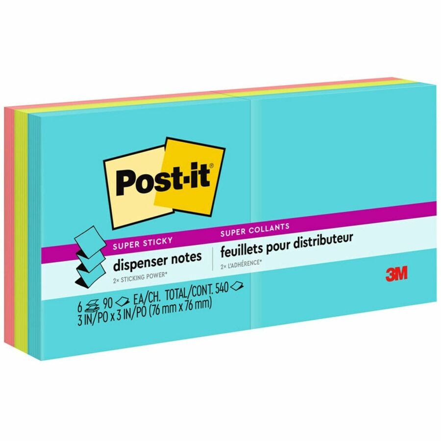 Super Sticky Dispenser Notes - Supernova Neons Color Collection