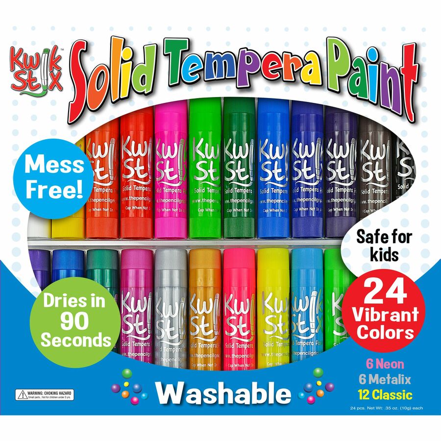 Tempera Paint 24-color Mess Free Set