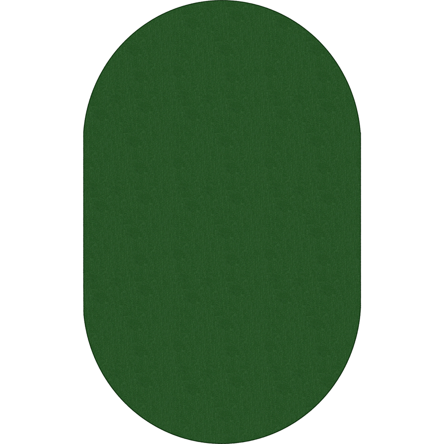 Classic Solid Color 12' Oval Rug