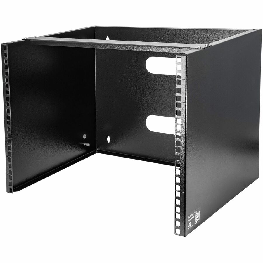 Wall-Mount Bracket for Shallow Rack-Mount Equipment - Solid Steel - 8U