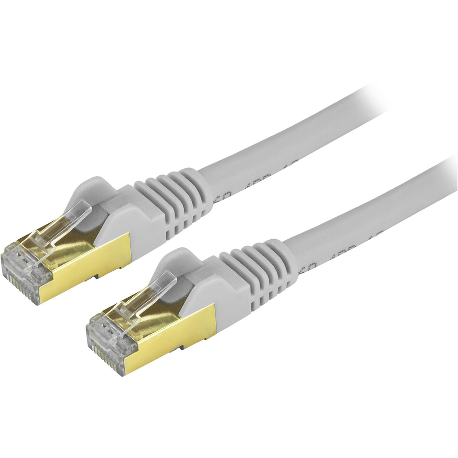 Cat6a Ethernet Patch Cable - Shielded (STP) - 5 ft., Gray