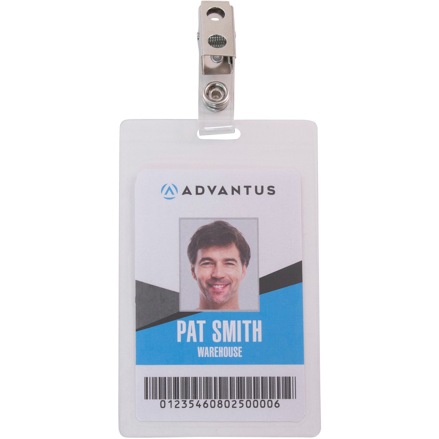 Strap Clip Self-laminating Badge Holders