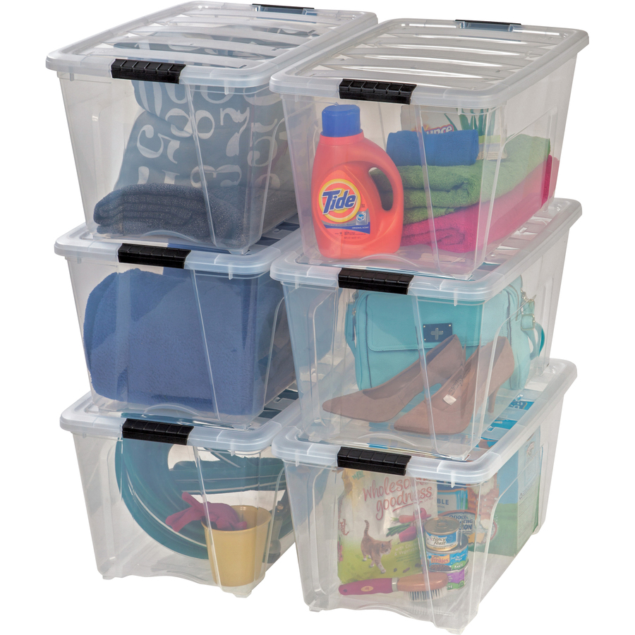 Stackable Clear Storage Boxes
