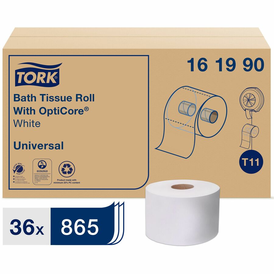 Universal Bath Tissue Roll with OptiCore