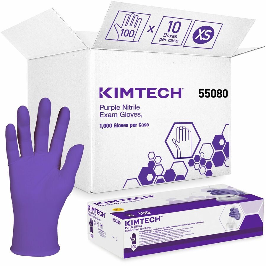 Purple Nitrile Exam Gloves
