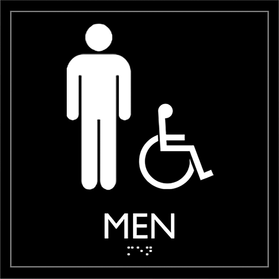 Men's Handicap Restroom Sign