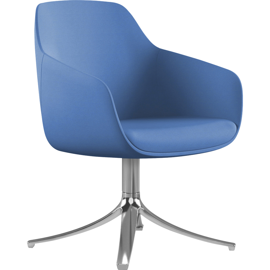 Lilly Swivel Base Fabric Lounge Chair