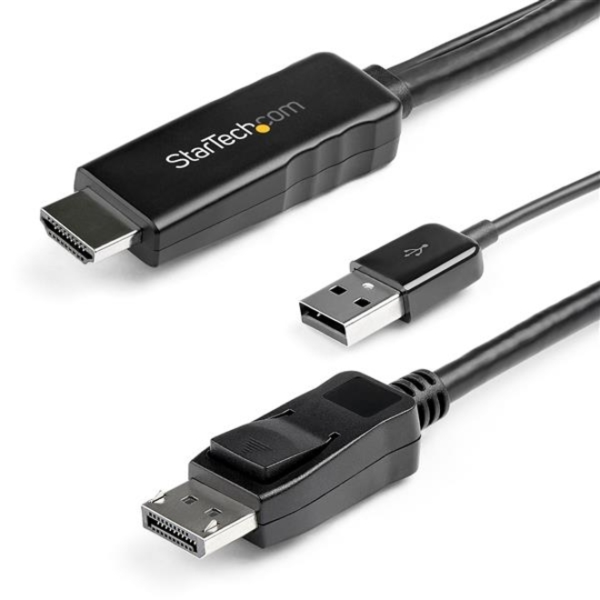 3 m (9.8 ft.) HDMI to DisplayPort Cable - 4K 30Hz