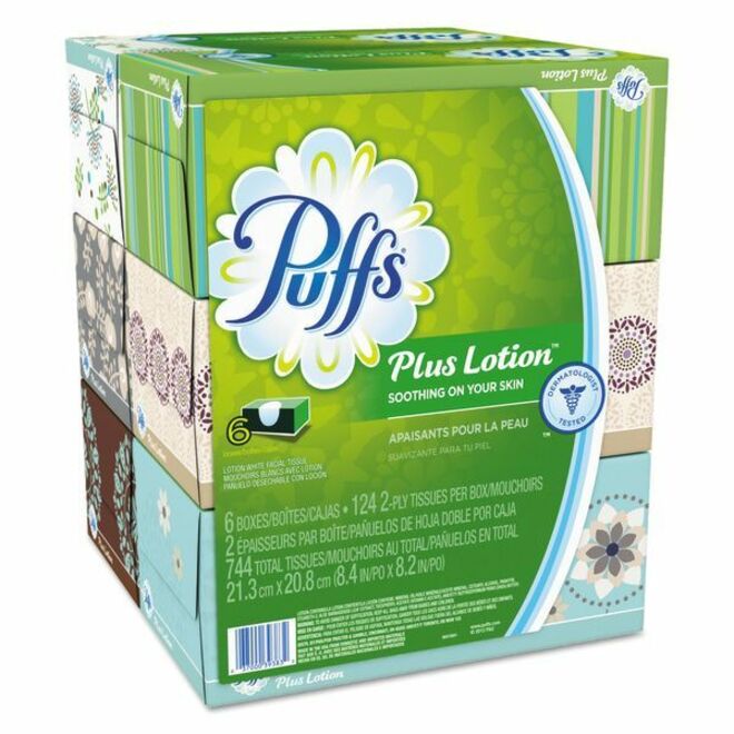 Plus Lotion 2-Ply Facial Tissues