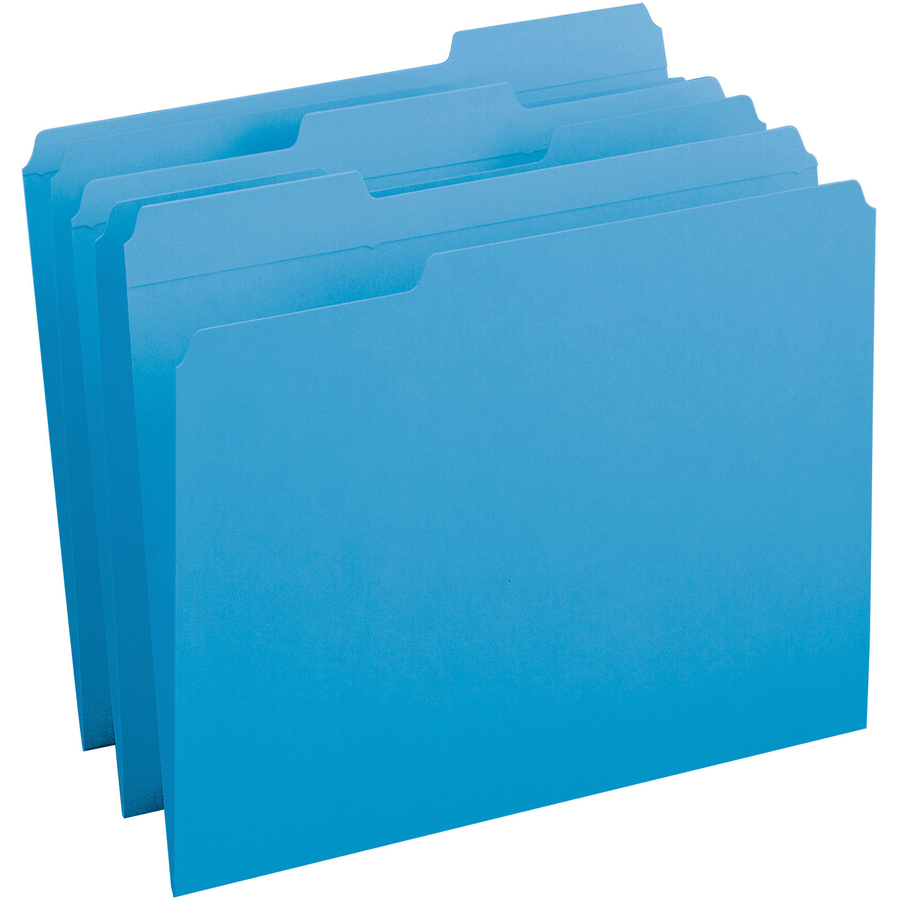 Reinforced Tab Colored File Folders
