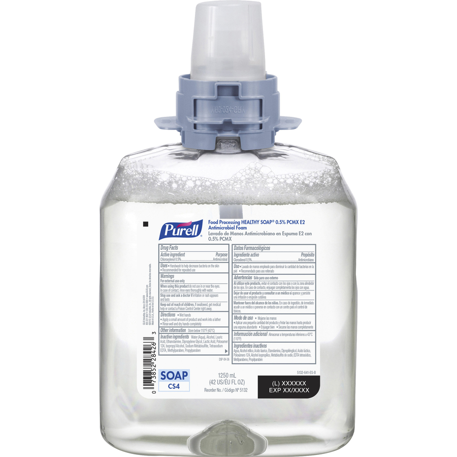 CS4 Food Processing HEALTHY SOAP&reg; 0.5% PCMX E2 Antimicrobial Foam Refill