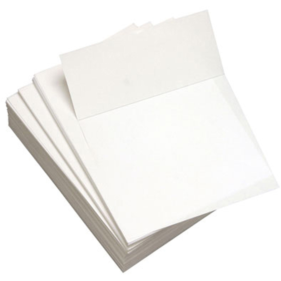 Punched & Perforated Papers with Perforations 3-2/3" from the Bottom - White
