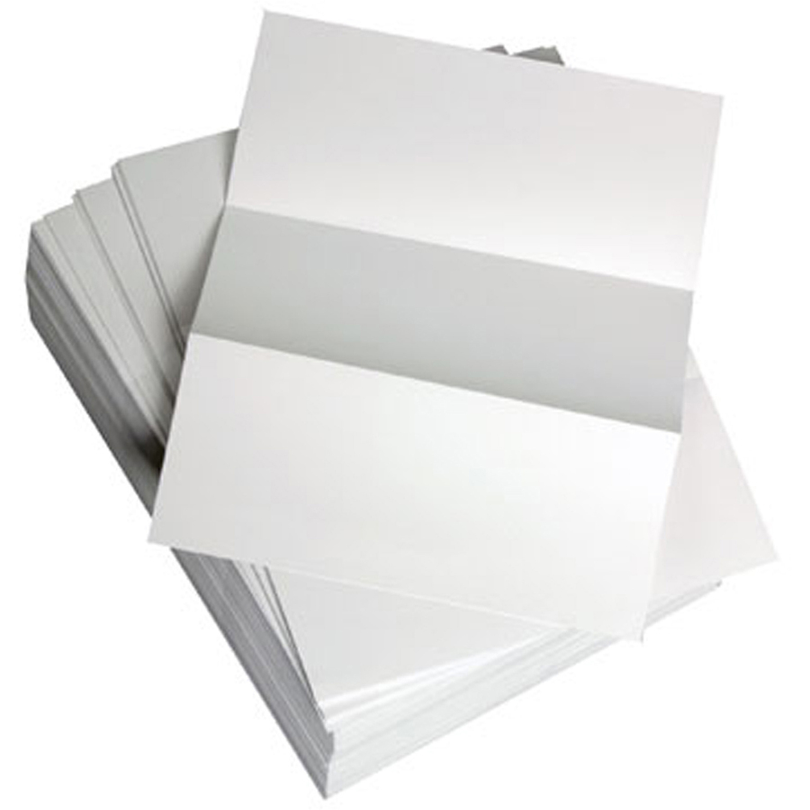 Punched & Perforated Papers with Perforations every 3-2/3" - White