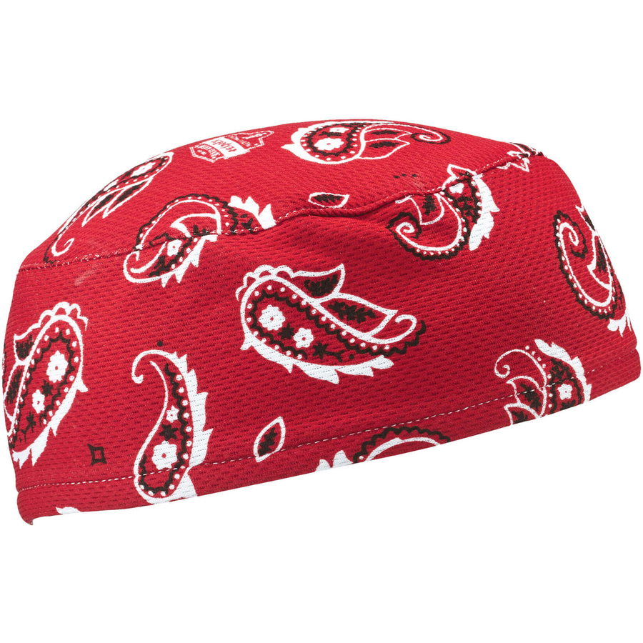 6630 Red Western Skull Cap - Terry Cloth