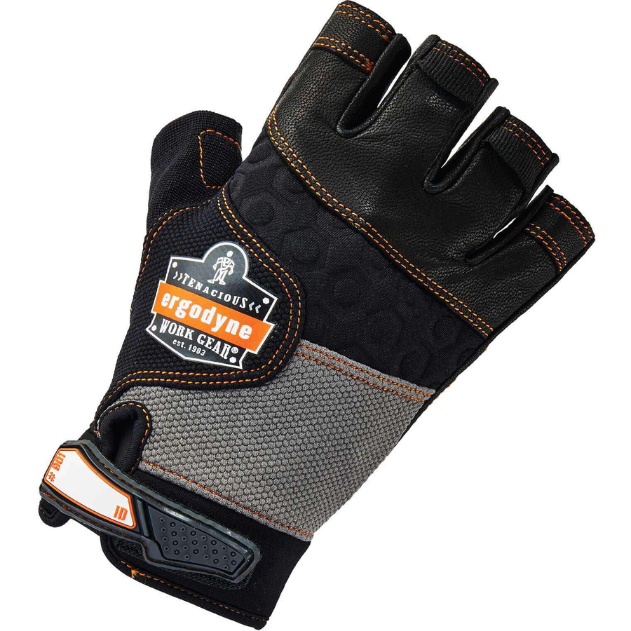 ProFlex 901 Half-Finger Leather Impact Gloves