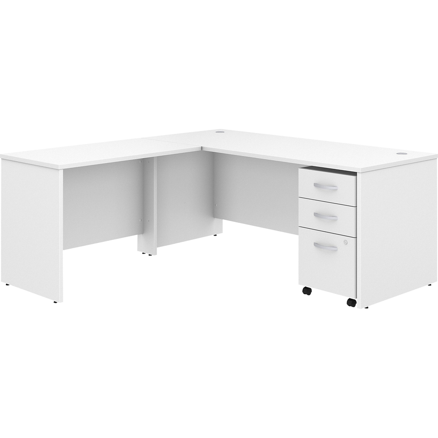 Studio C 72W X 30D L Shaped Desk With Mobile File Cabinet And 42W Return